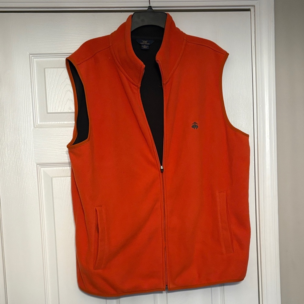 Brooks Brothers Men's Bright Orange Vest